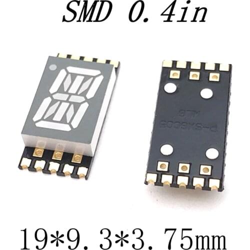 10PCS SMD Digital Tube 0.4 inches red 16 Segment smd LED Display Nixie tube 1 Bit Plastic Metal Common Cathode