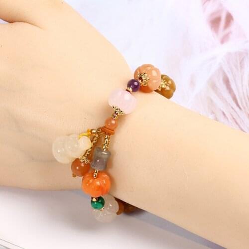 100% Natural Xinjiang Golden Silk Jade Bracelet Auspicious Men and Women Party Gift Couple Bracelet Jewelry