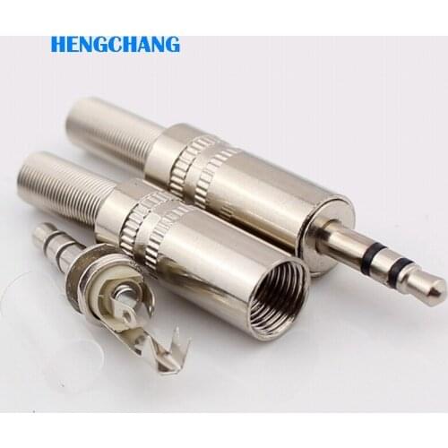 3pin 3.5mm audio plug RCA Audio Connector RCA audio plug 3.5mm jack Stereo Headset Dual Track Headphone 10pcs/lot