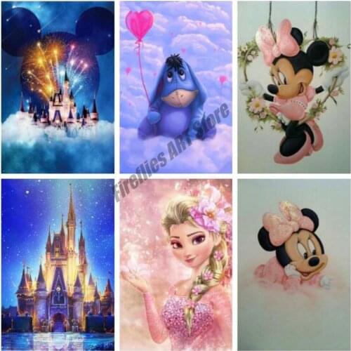 Diamond Embroidery Full Disney Mickey Mouse Diy 5d Diamond Painting Cartoon Picture Needlework Cross Stitch Kits Home Decor