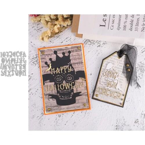 English Alphabet Metal Cutting Dies Cut Die Mold Decoration Scrapbooking Embossing Paper Process Diy Craft Mould Punch Stencils