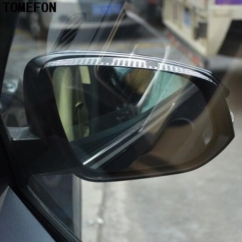 2Pcs Car Rearview Mirror Rain Eyebrow Shield Cover Flexible Protector PVC Accessories For KIA k2 Sportage soul K5 RIO Sorento