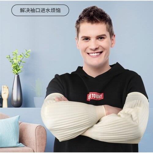 Latex Thickened Waterproof Fly Fishing sleeves Glove Fisherman Protect Hand Rock Fishing oversleeve