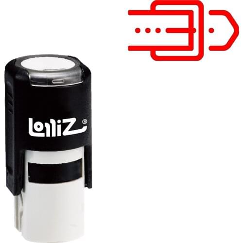 LolliZ Belt Self-Inking Rubber Stamp - Modern Symbol Series