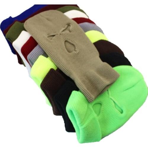 New 11 Colors Balaclava Halloween Mask Hat Caps For Party Motorcycle Bicycle Cycling Unisex Keep Warm Sports Beanies Knitted Hat