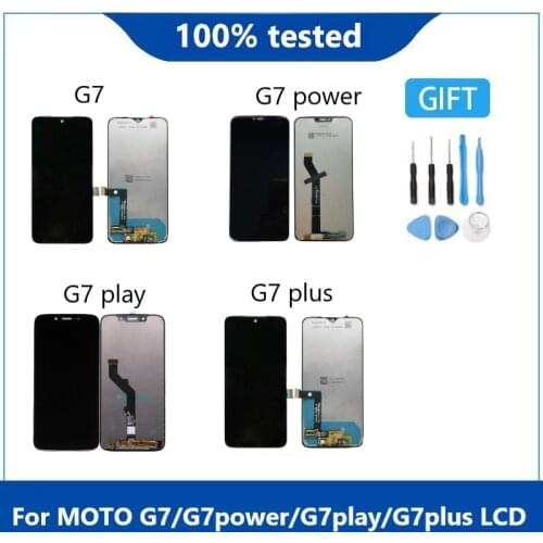 Original New For Motorola MOTO G7 Plus G7 Play LCD Display Touch Screen Digiziter Assembly Replacement For Moto G7 Power LCD