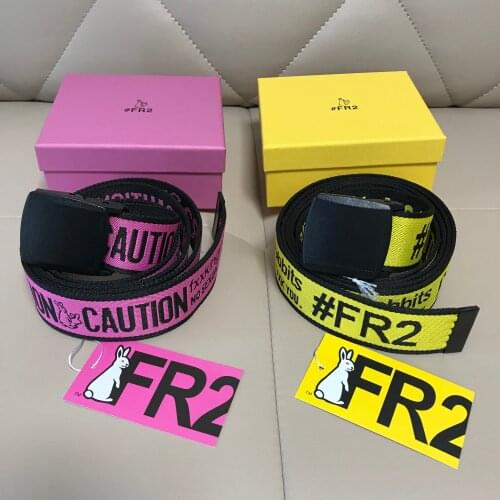 FR2 Canvas Belt Goth Long Waist Belts For Men Women Ladies Corset Designer Tactical Hip Hop Harajuku Accessories Punk Buckle