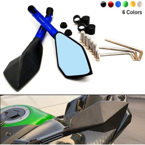 Hot Motorcycle Retrovisor Mirror Blue Glass Rearview Side Mirrors For Ducati HYPERMOTARD 821 939 1100 796 SP SS800 SS900 2020