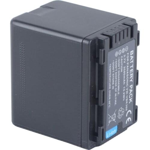 Battery Pack for Panasonic HC-V10, HC-V100, HC-V100K, HC-V100P, HC-V500, HC-V700, HC-V707 Full HD Camcorder