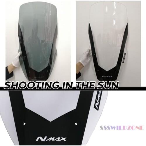 For Yamaha NMAX155/N-MAXL125 2016-2018 Front windshield motorcycle accessories with high glass guide plate windshield
