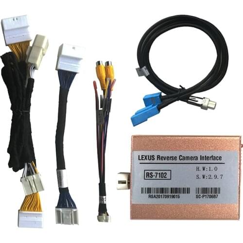 Car Rear View Camera Plug and play interface for LEXUS RX/NX/ES/IS parking guidelines