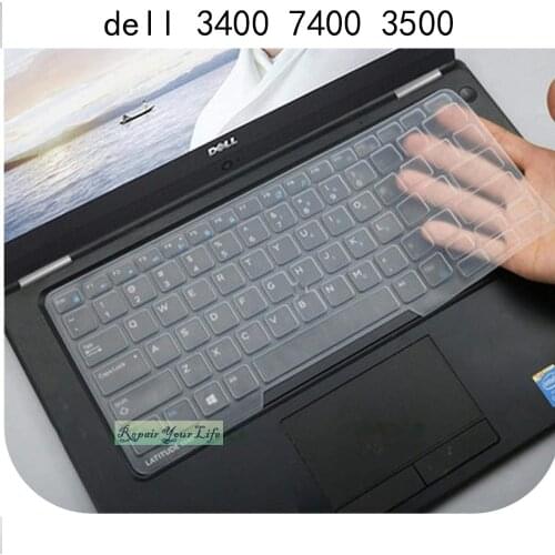 Laptop keyboard Cover Silicone for Dell latitude 3400 7400 5400 5401 14 inch with 15 3500 15.6 size pointer waterproof TPU