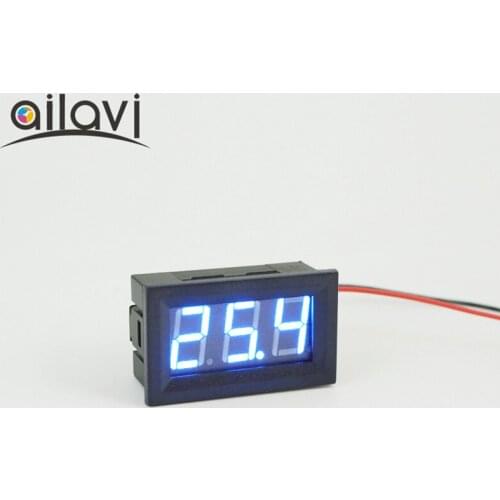 DC3-30V 0.56"Blue LED Digital Voltmeter Car Motor Voltage Monitor Panel Meter 2 Wires