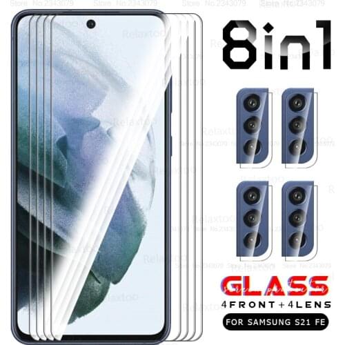 For samsung S21 FE protective glass for samsung galaxy S21 FE S 21 FE S21FE 5G 6.4'' screen protector samsun safety glass film