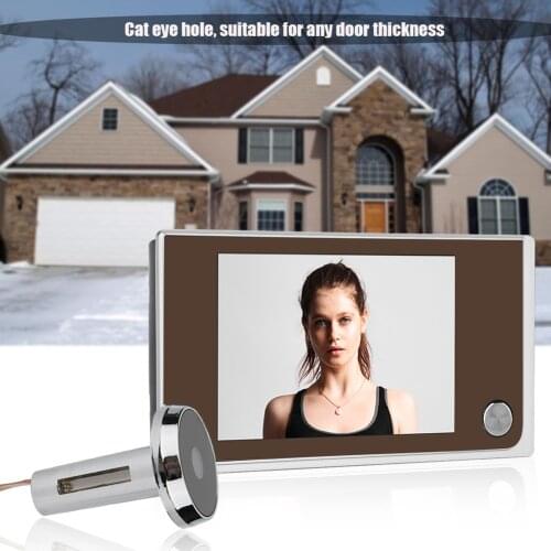 Doorbell 3.5" LCD Color Screen Digital 120 Degree Door Eye Doorbell Electronic Peephole Door Camera Viewer Outdoor Door Bell