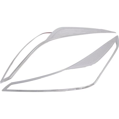 Chrome Car Front Headlight Fog Light Lamp Cover Molding Trim Accessories Fit For Toyota Prius 2019 2020