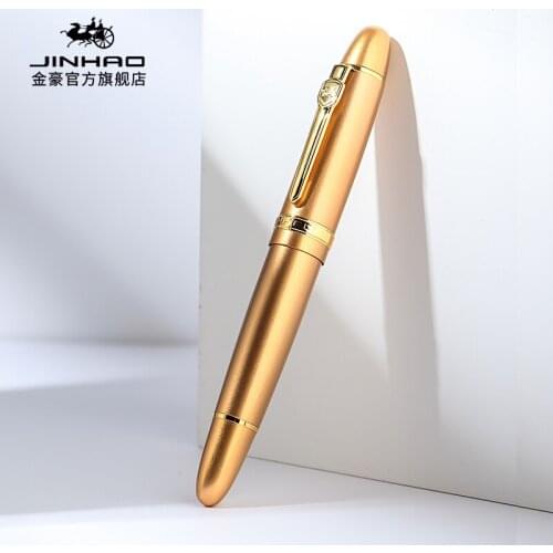 JINHAO 159 High-quality Fountain Pen Luxury Ink Pens for School Business Office Supplies Medium Nib Heavy Pen Caneta