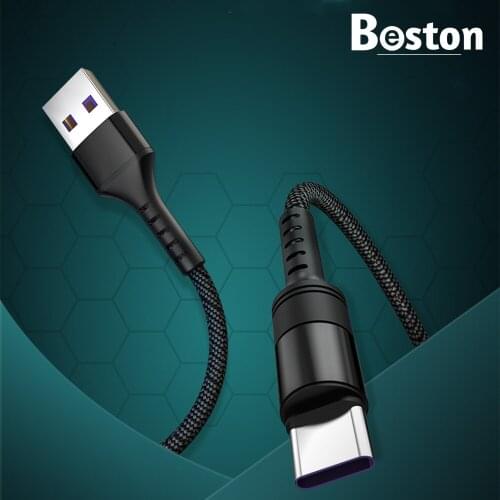 5A USB Type C Cable 0.25m 1m 2m Fast Charging Type-C Cable for Huawei P30 P20 Mate 20 Pro Phone SuperCharge QC3.0 USBC Cabo