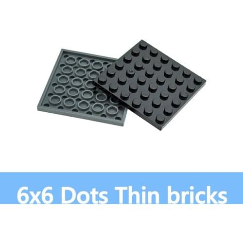 DIY Building Blocks 3958 6x6 Dots Thin Figures Bricks Educational Creative Part Compatible With Classic Brand For Children
