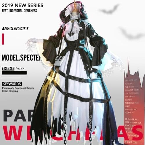 Anime Arknights Nightingale Feast of Witchcraft Game Suit Elegant Dress Cosplay Costume Halloween Carnival Free Shipping 2020
