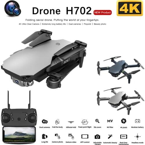 H702 Mini Wifi Fpv Hd Camera Altitude Hold Mode Foldable Rc Drone Quadcopter Professional Aerial Photography Mode Helicopters