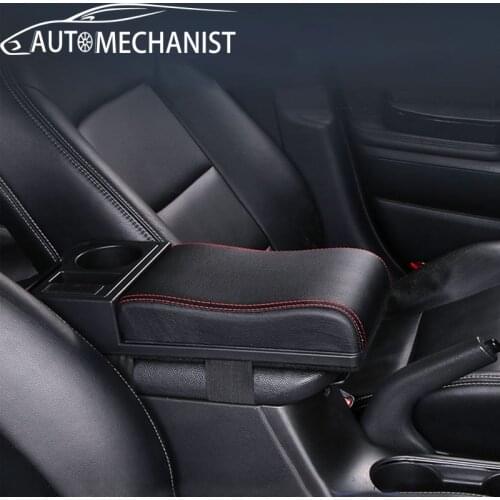 Multifunction Car Armrest Box Accessories Adjustable Automobiles Center Arm Rest Seat Gap Organizer For Car With USB Charging