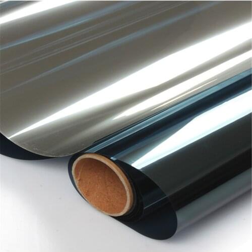 2019 new silver one-way sun protection glass film auto glass protective film protection anti-privacy curtain film