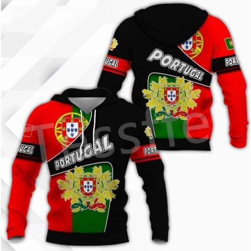 Tessffel New Brand Country Portugal Flag Symbol Harajuku Tracksuit 3DPrint Streetwear Pullover Autumn Funny Hoodies Men/Women 24