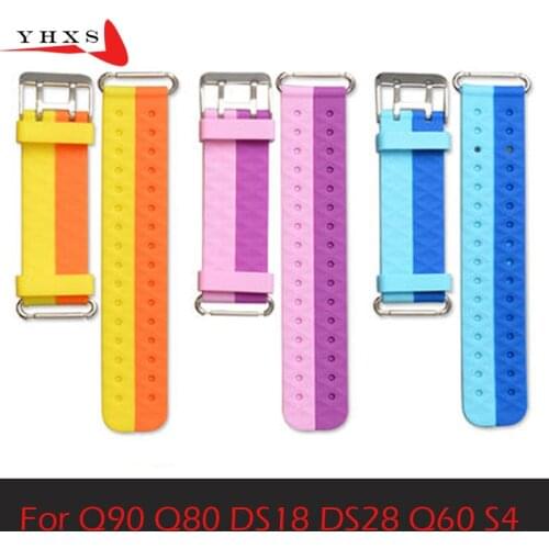 Replace Smart Watch Strap for Q750 Q100 Q60 Q80 Q90 Strap Childrens GPS Tracker Watchband Silicone Wrist Belt with Connection