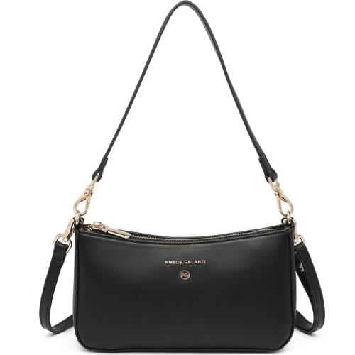 Small Shoulder HandBag for Women, Lady Leather Crossbody Purse Bags Lightweight with 2 Removable Straps