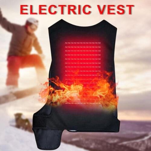USB Heated Vest Intelligent Electric Heating Vest Health Protection Electric Heated Clothes Outdoor Waistcoat Hiking Heater Vest