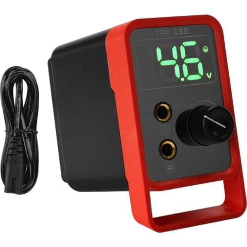 Anti-fatigue Mode Digital LCD Display Rotary Pen Wireless Machine Gun Power Supply w/ EU Plug Cord Tattoo Kits