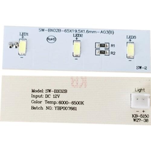 Refrigerator LED Bar Replacement LED Light Strip DC 12V for Electrolux Refrigerator ZBE2350HCA SW-BX02B Repair Part