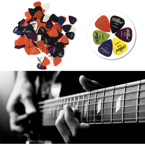 1 Box Guitar Picks Acoustic Guitar Picks Plectrums Celluloid Shrapnel Guitar Accessories Thickness 0.58 - 1.5 MM
