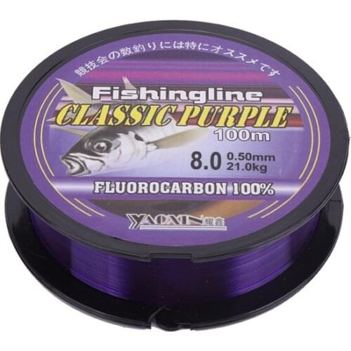100M 150M 200M 300M 500M Purple Fishing Lines Antioxidant Layer Nylon Wire Outdoor Fishing Accessories