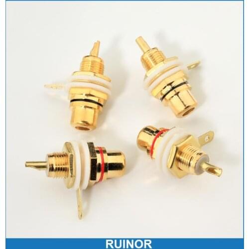 20PAIR X AMPLIFIER RCA CONNECTOR FEMALE CHASSIS SOCKETS