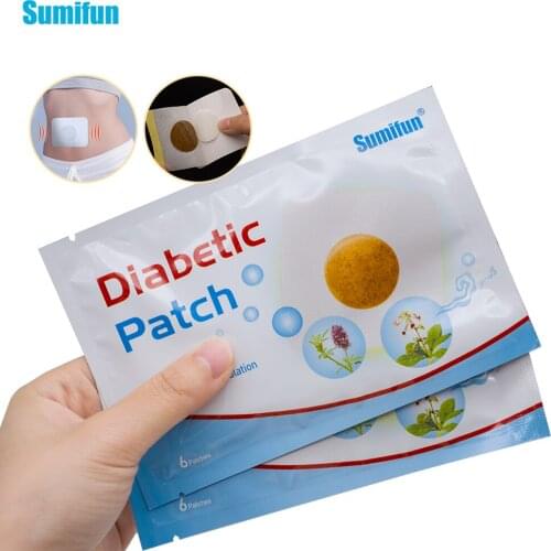 6pcs/Bag Diabetic Patch Stabilizes Blood Sugar Balance lowering paste Chinese Herbal Level Lower Blood Glucose Medical Plaster