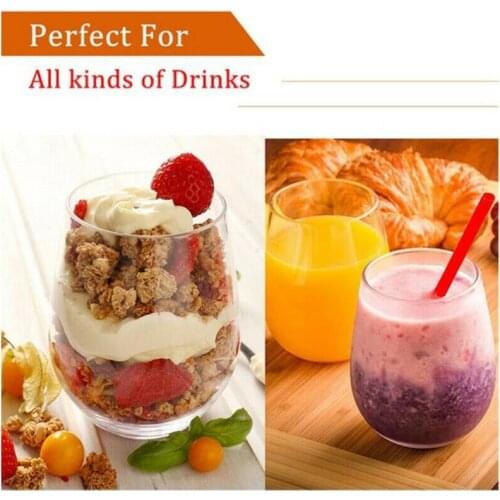 Wine Glasses Unbreakable 4 Pcs Shatterproof Plastic Glass Safe Reusable BeerDAD