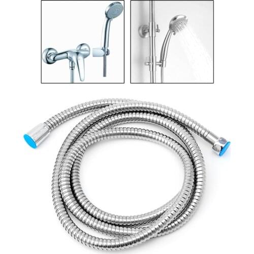 Flexible 2M Stainless Steel Shower Hose Bathroom Heater Water Head Pipe New