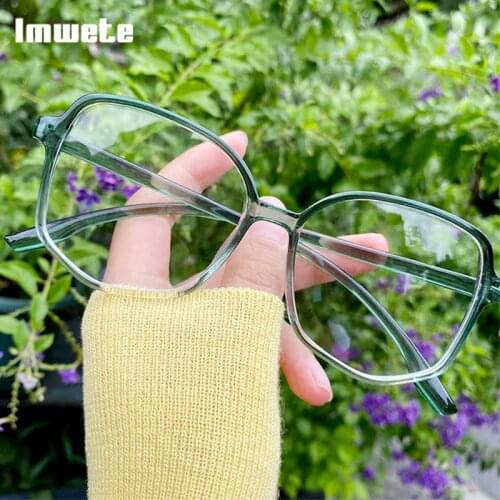 Imwete Blu-ray Finished Myopia Glasses Men Computer Spectacle Vintage Women Prescription Glasses Diopter -1.5 -2.5 Short Sight