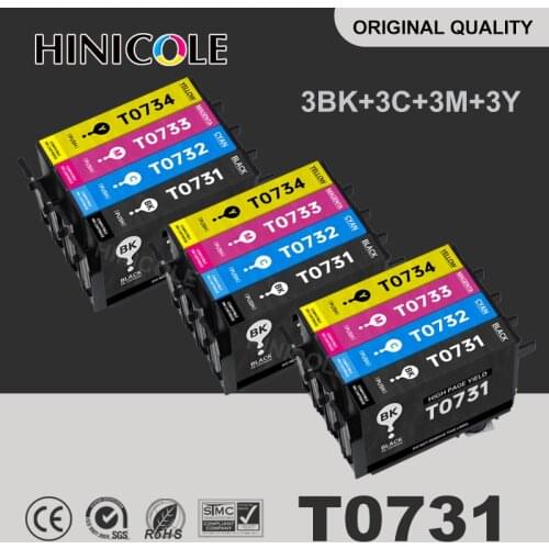 3 Set T0731N 73 73N Full Ink Cartridge for Epson Stylus office CX3900 TX300F TX550W TX510FN TX600FW TX103 TX113 NX220 Printer