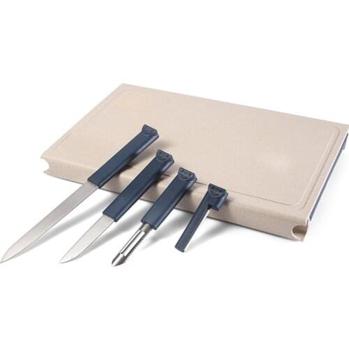 Combination Chopping Board Baby Food Supplement Tool Chopping Board Knife Set Chopping Board Knife 5 Piece Set