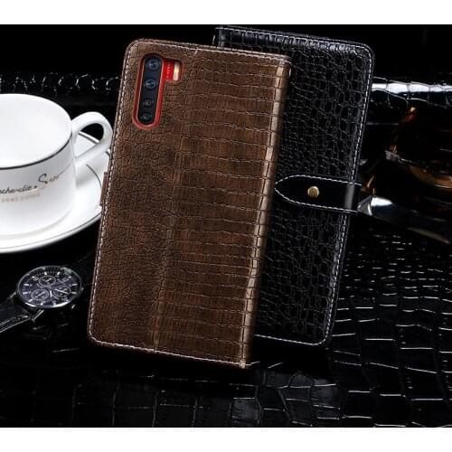 Leather Case For OPPO A91 6.4" Case Crocodile Pattern Flip Cover Wallet For OPPO A91 2020 Phone Shell Fundas Etui Bags
