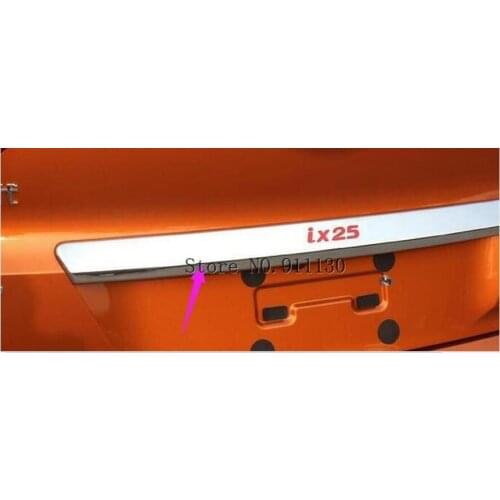 High quality stainless steel Rear Trunk Lid Cover for Hyundai Creta Ix25 2014 2015 2016