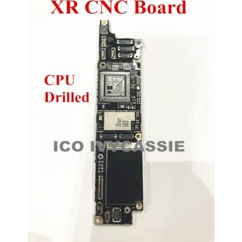 For iPhone XR CNC Board Drilled With CPU Motherboard iCloud Locked Remove CPU Swap Mainboard Logic Board