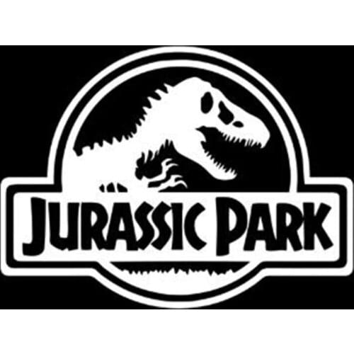 Trendy Black/Silver Cool Dinosaur Jurassic Park Car Stickers on The Cars Vinyl Motorcycle Car-Styling Decor Accessories