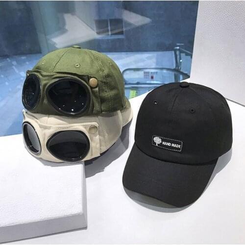 Men Women Sun Hat Couple Snapback Baseball Cap Summer Sunglasses Streetwear Aviator