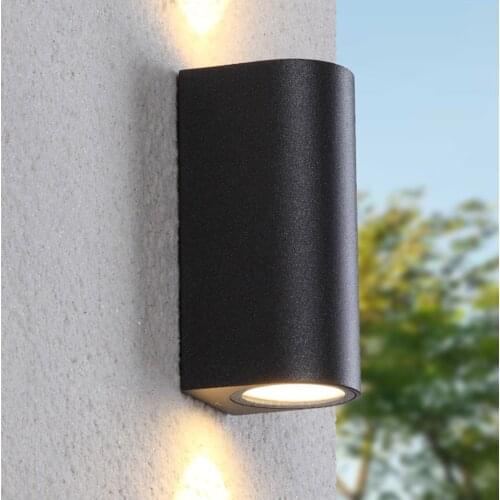 220V 110V Light IP44 LED Black Outdoor Wall Lamp Exterior Waterproof for House Outside Porch Gate Balcony Garden Veranda