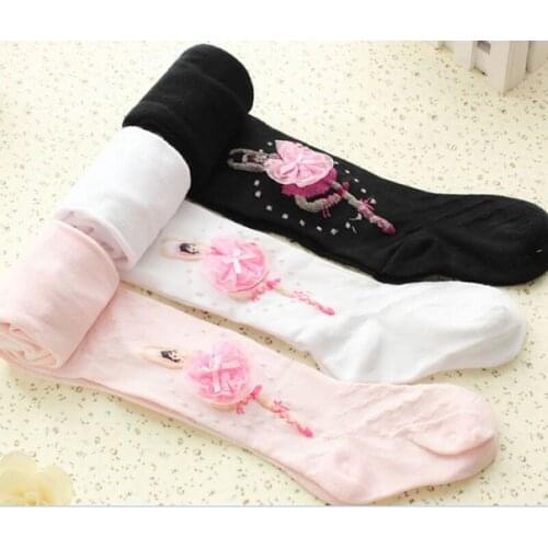 2019 new girls stockings pantyhose ballet tight kids girls tights cute dance lace girl velvet magic 3-10 years dancing tights