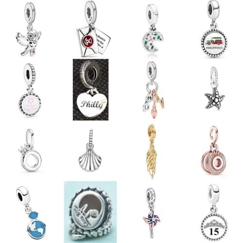 NEW 2021 100% 925 Sterling Silver Bird Star Crown Charm Pendant Fit DIY Original Bracelet Fshion Jewelry Gift